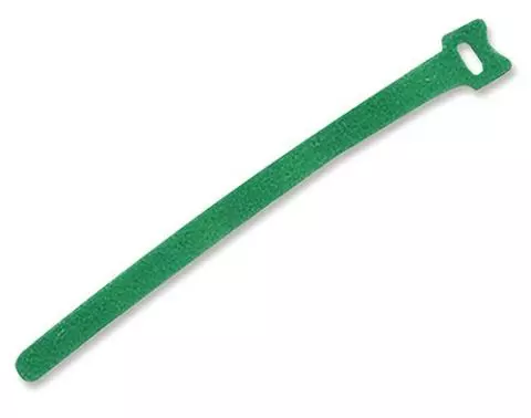 TrueConect TCHLCT-GN 8'' Hook & Loop Cable Ties, 25/PK - Green