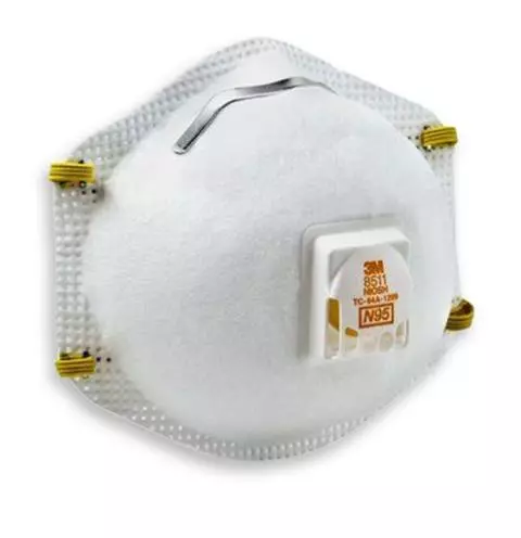 3M Particulate Respirator w/Cool Flow Valve, 10/Pack
