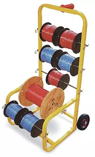 Electrical Wire Spool Rack Wire Reel Caddy Spool Holder Cable Caddy Storage  NEW