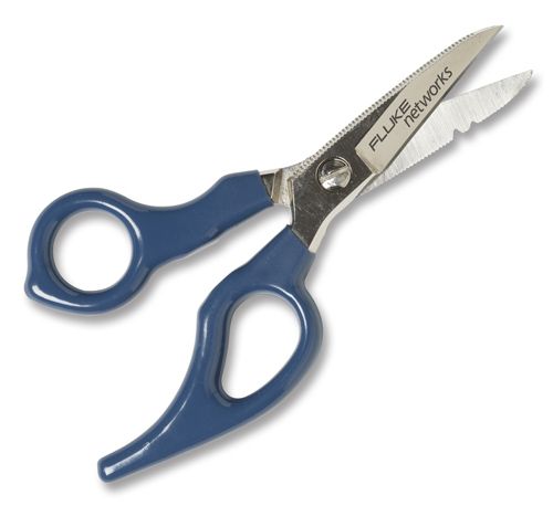 Electrician's scissors stainless steel micro-teeth blade nylon and  fiberglass handlel WRK
