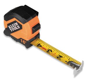 Klein 9516 Tape Measure with Double Hook, 16'