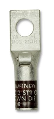 BURNDY YA2CL4-BOX Compression Lug, One Hole #2 AWG, BROWN