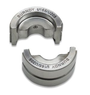 BURNDY U165/U205 Stainless Steel U-Die Set, Index 165, 205