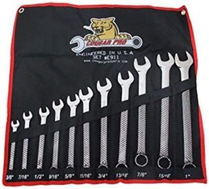 Cougar Pro E911 Full Polished SAE Combo Wrench Set