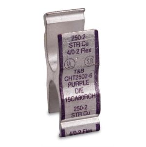 CHT2502-6 Thomas & Betts H-Tap, 2 AWG-250 kcmil, PURPLE