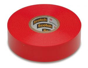 3M 35 Vinyl Electrical Tape, RED