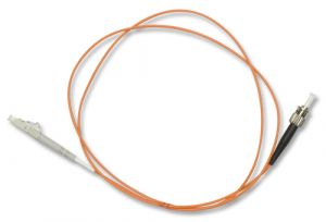 FiberXP ST to LC Fiber Optic Patch Cable Multimode Simplex, 2m
