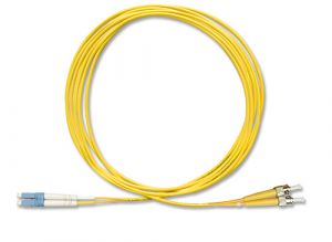 FiberXP LC to ST Fiber Optic Patch Cable Single Mode Duplex, 5m