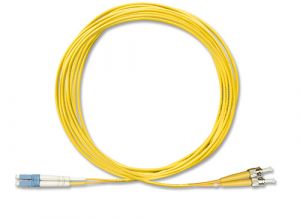 FiberXP LC to ST Fiber Optic Patch Cable Single Mode Duplex, 10m