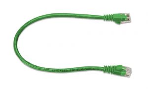 TrueConect 1ft Snagless Cat5e Patch Cable, Green