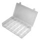 Durham SP18-CLEAR Small Plastic Parts Box, 18 Compartments