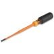 Klein 6916INS Slim-Tip Insulated Cabinet Screwdriver, 3/16x6''