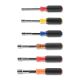 Klein 65411 Color-Coded Hollow-Shaft HD Nut Driver Set, 6-Piece