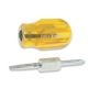 Xcelite TSD1VN 2-IN-1 Stubby Screwdriver, Slotted/Phillips