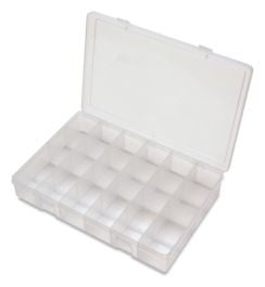 Durham LP18-CLEAR Large Plastic Parts Box, 18 Compartments