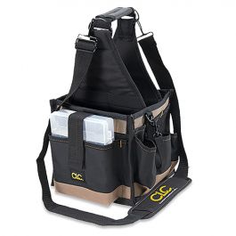 CLC 1139 23-Pocket Large Tool Bag w/ Traytote, 15x10x12