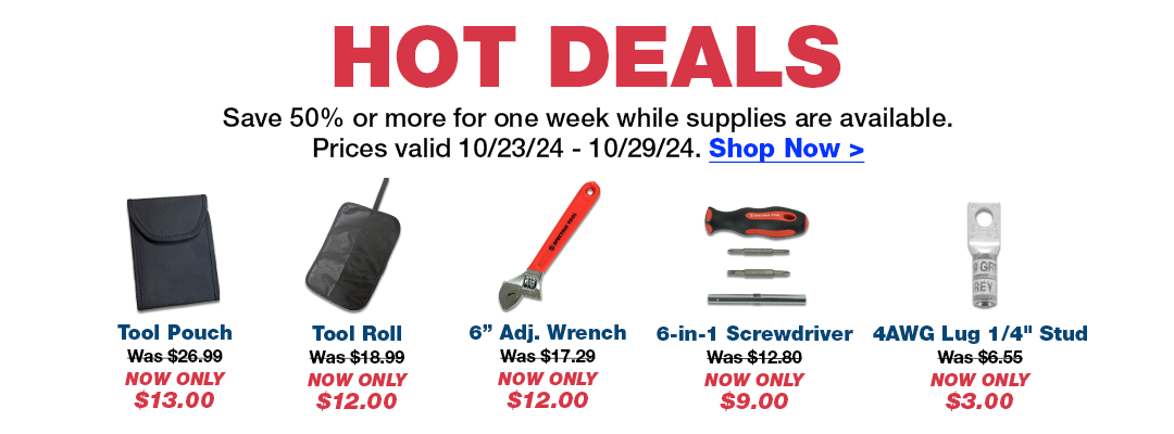 Hot Deals - Save Big for one week only