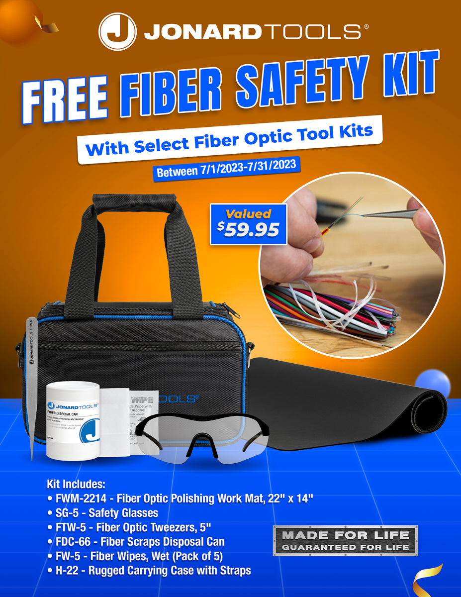 Jonard Free Fiber Safety Kit with Qualifying Purchase